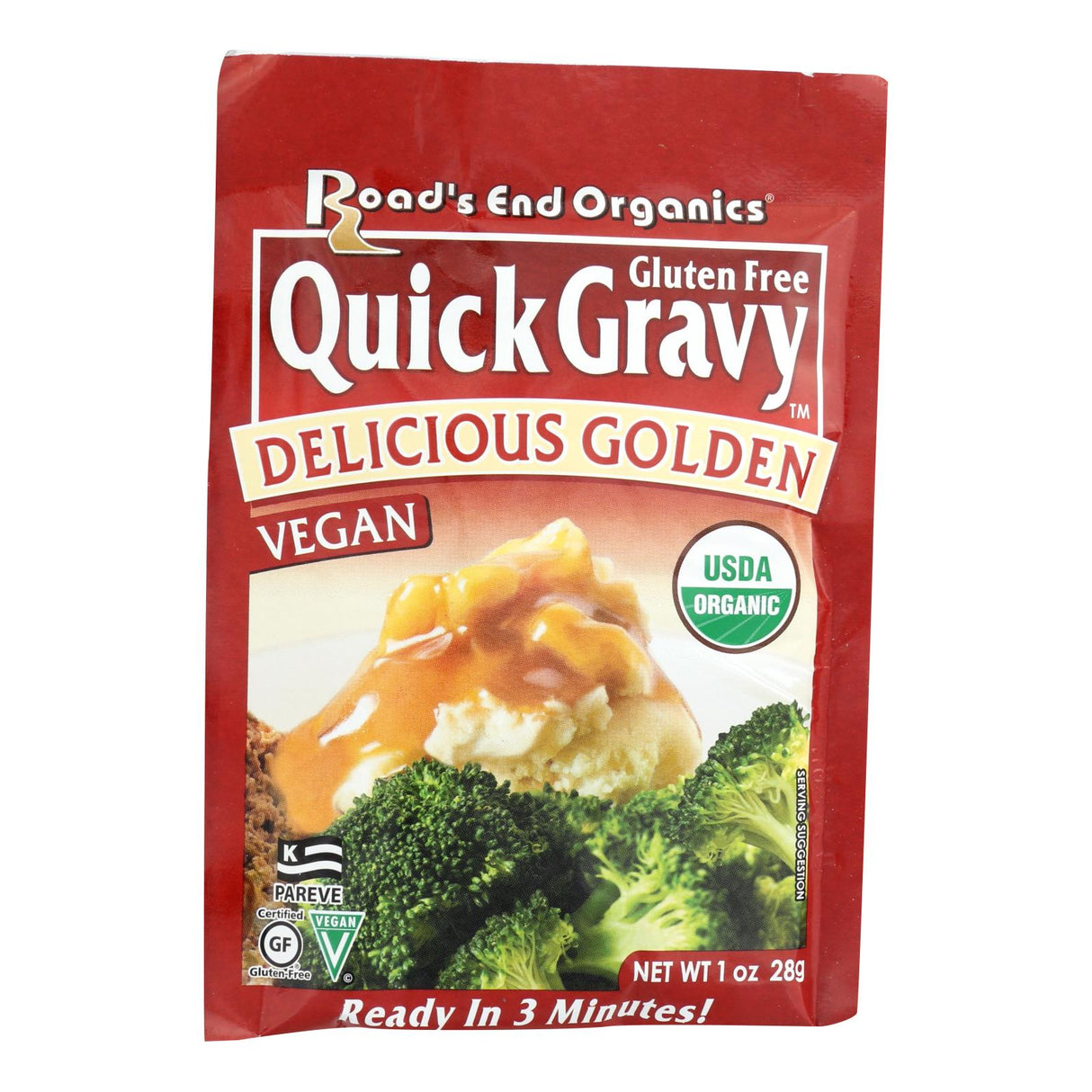 Gravy Mix, Golden, Vegan, Granular,12 - 1 OUNCE