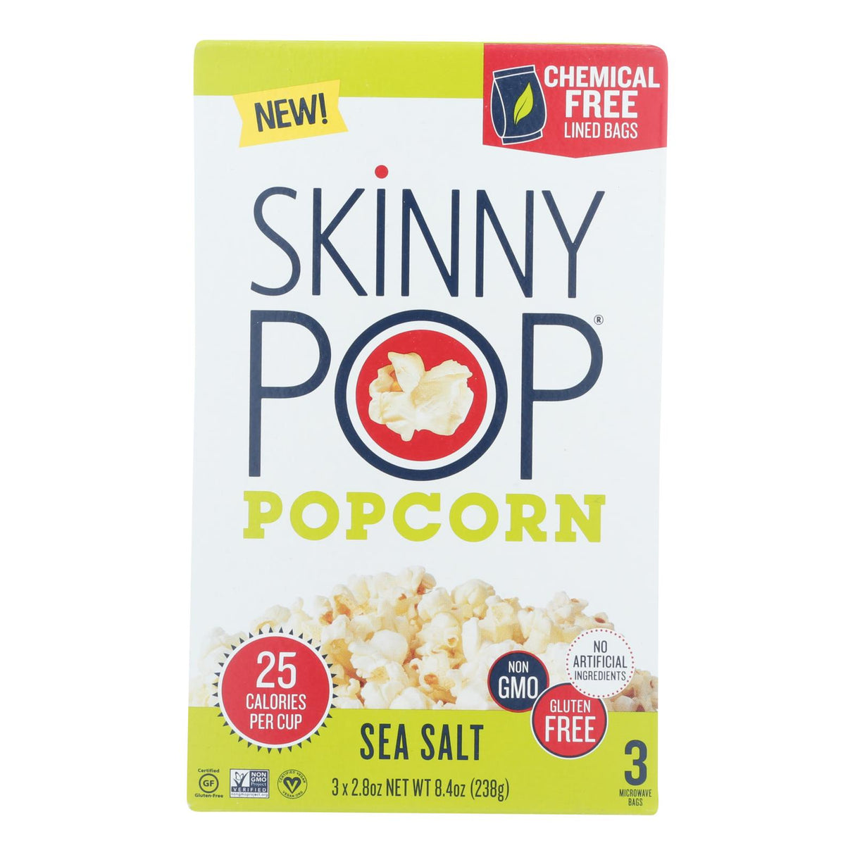 Popcorn, Microwave, Sea Salt, 2.8 Ounce,12 - 3 COUNT