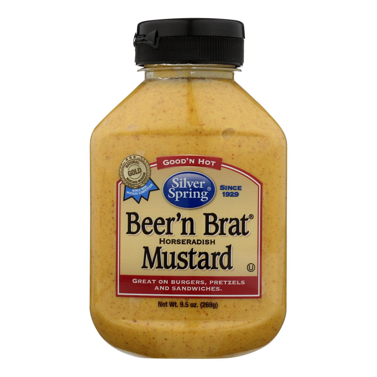 Mustard, Beer Brat, Squeeze Bottle,9 - 9.5 OUNCE