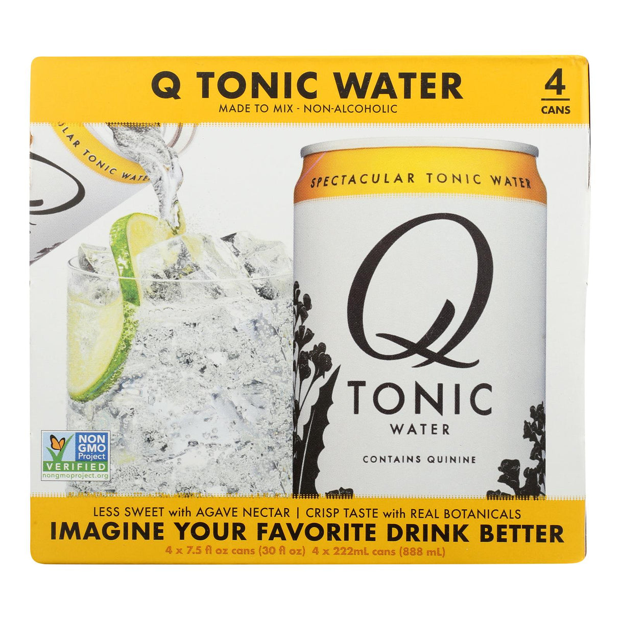 Water, Sparkling, Tonic, Single-Serve, Can,24 - 7.5 FLUID