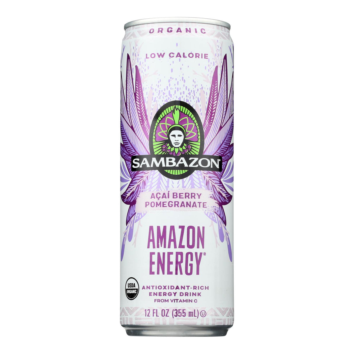 Energy Drink, Acai Berry Pomegranate, Low-Calorie, Single-Serve,12 - 12 FLUID