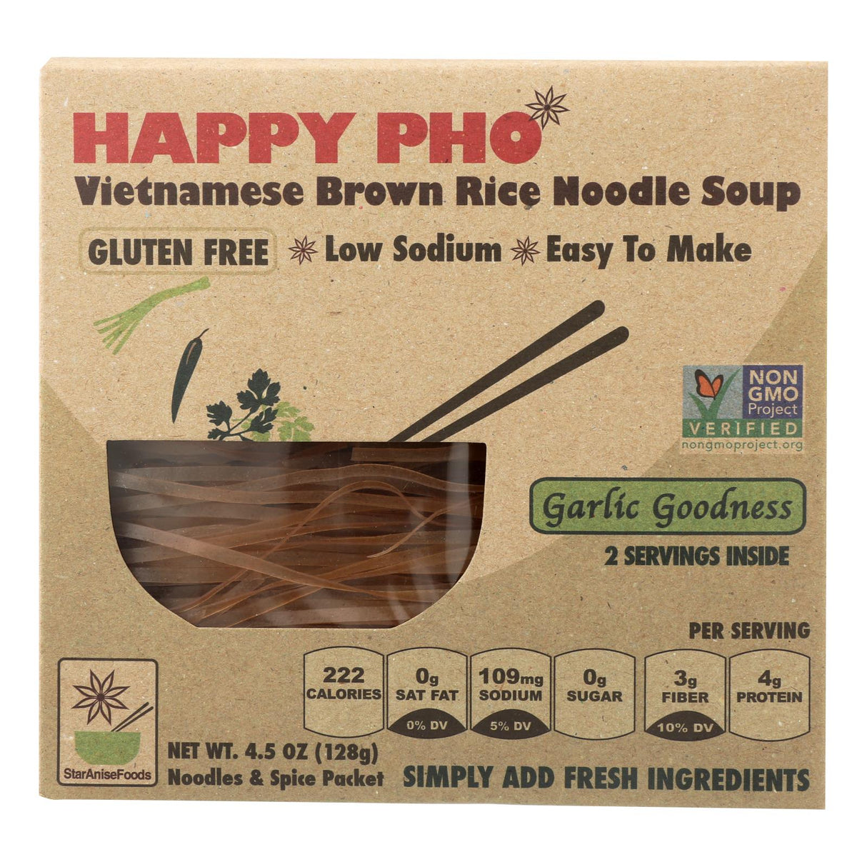 Soup Mix, Brown Rice Noodle Garlic Goodness,6 - 4.5 OUNCE