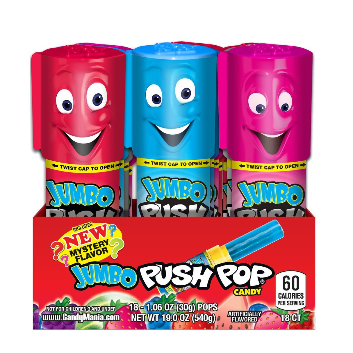 Candy, Sucker, Jumbo, Assorted, 1.06 Ounce,20 - 18 COUNT