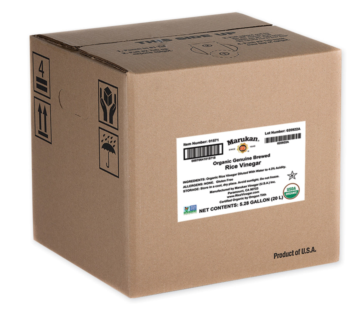 Vinegar, Rice, Brewed,1 - 5.28 GALLON