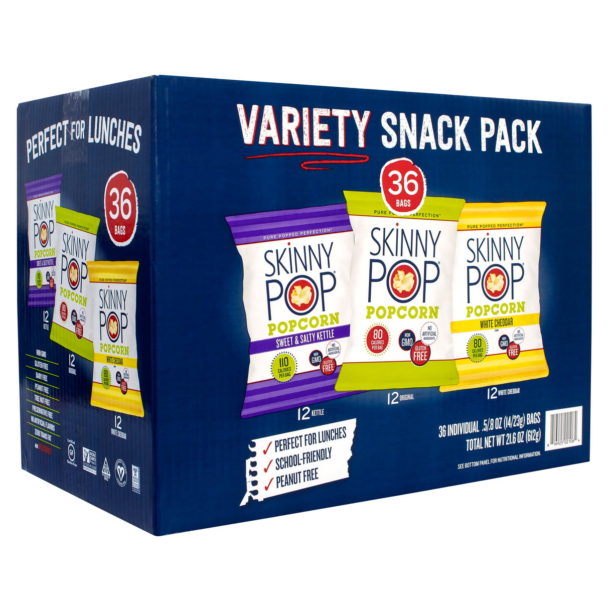 Popcorn, Ready to Eat, Assorted, Sweet & Salty Kettle/Original/White Cheddar, Single-Serve,26 - 1 EACH