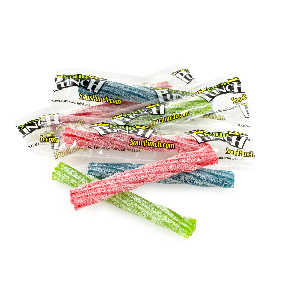 Candy, Sour Twist, Blue Raspberry/Cherry/Strawberry/Apple, Individually Wrapped, 1 Each,210 - 1 COUNT