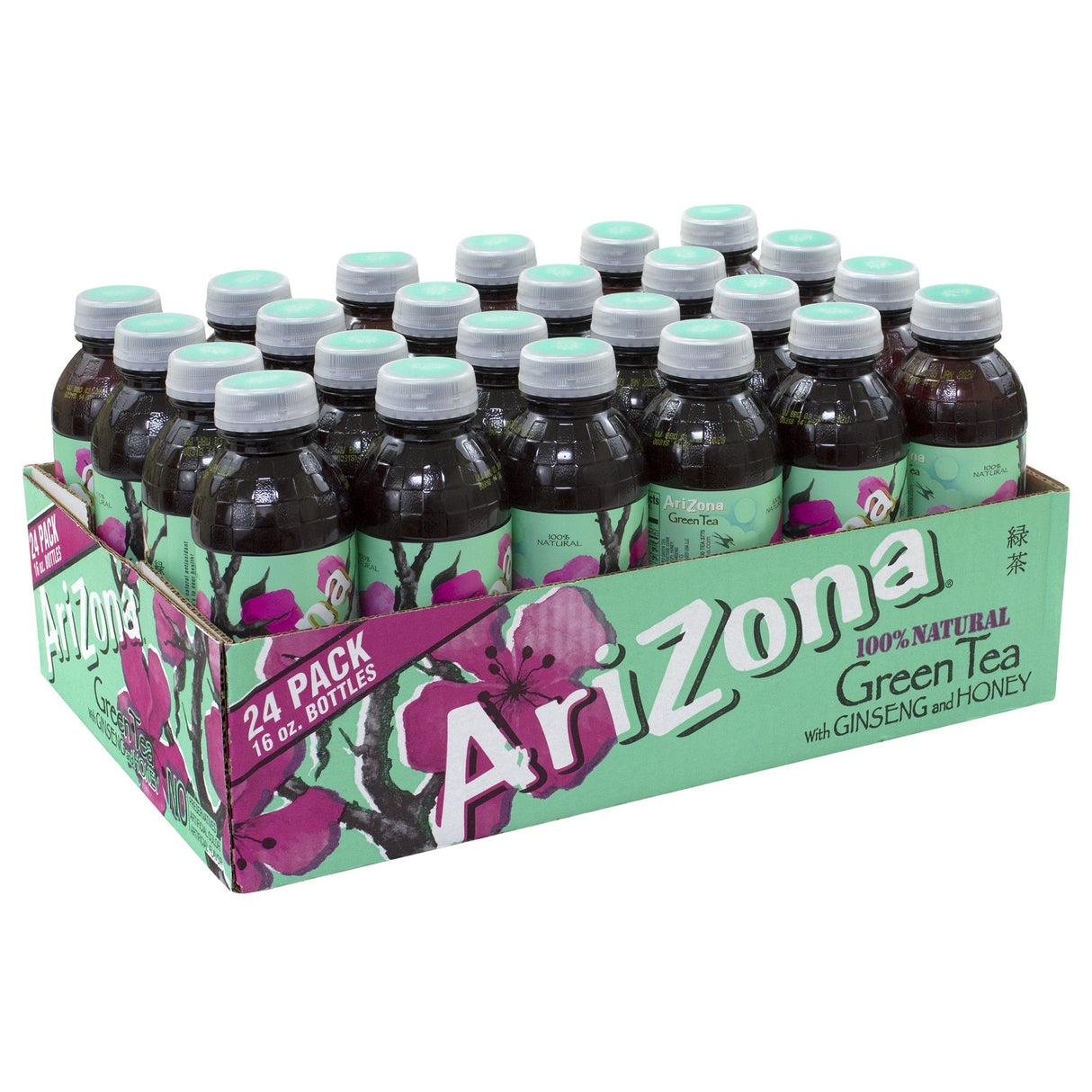 Iced Tea, Green, with Ginseng & Honey, Single-Serve,24 - 16 FLUID