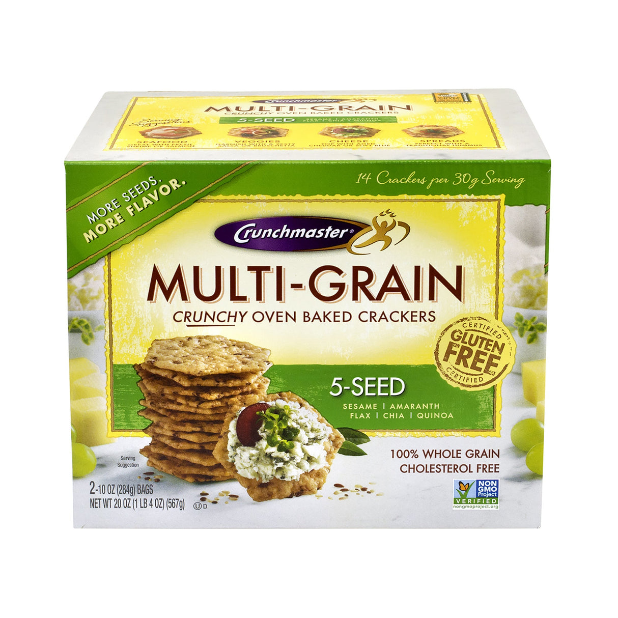Crackers, Seed, Multi-Grain,2 - 10 OUNCE