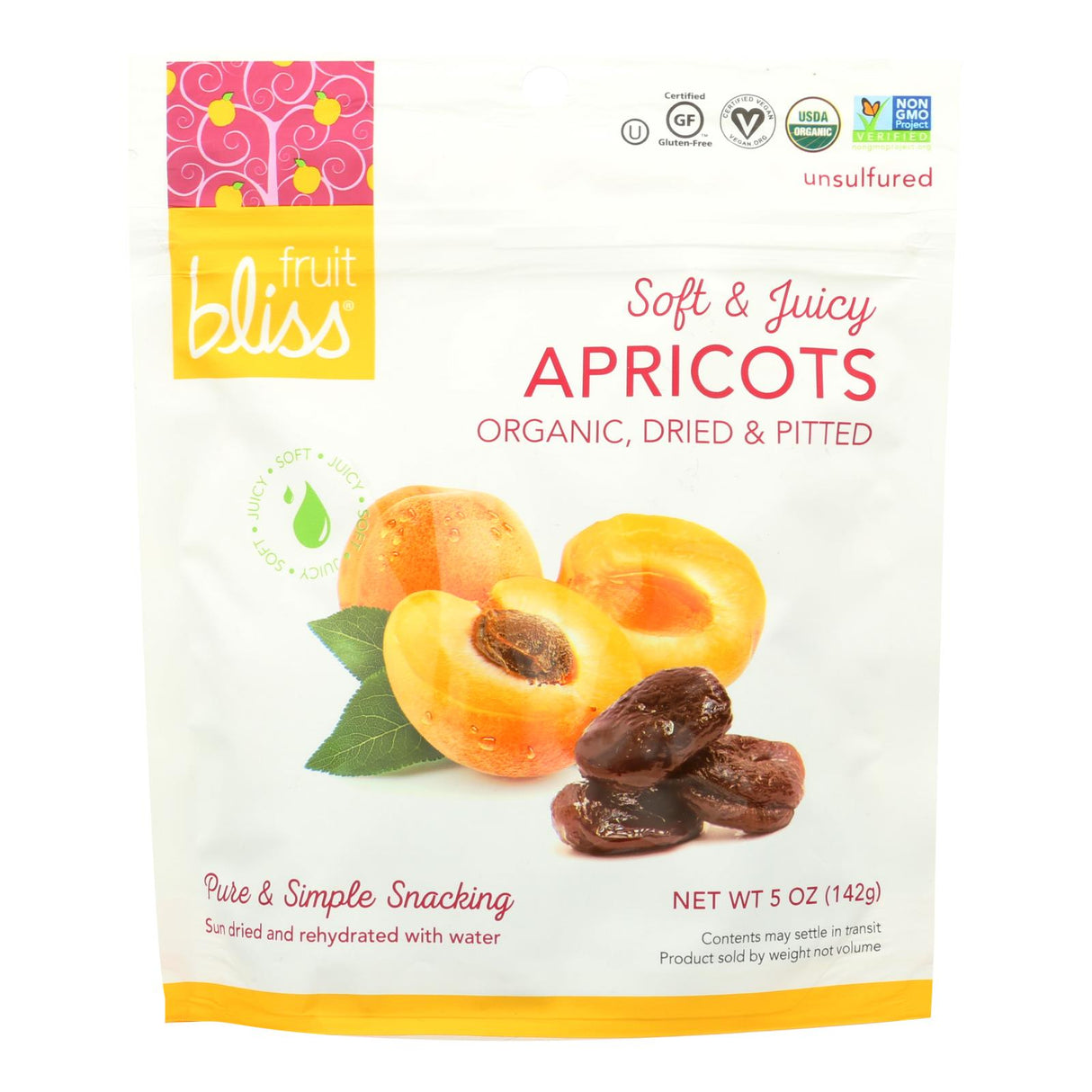 Apricots, Turkish, Pitted, Dried, Resealable Bag,6 - 5 OUNCE