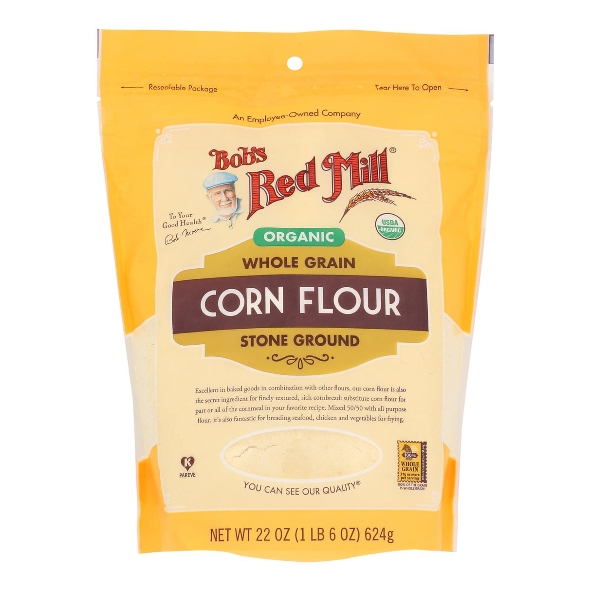 Flour, Corn, Stone Ground,4 - 22 OUNCE