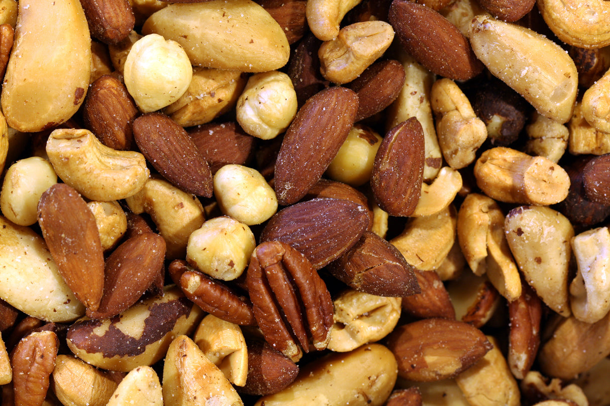 Nuts, Mixed, Salted, without Peanuts, Deluxe,6 - 2.2 POUND