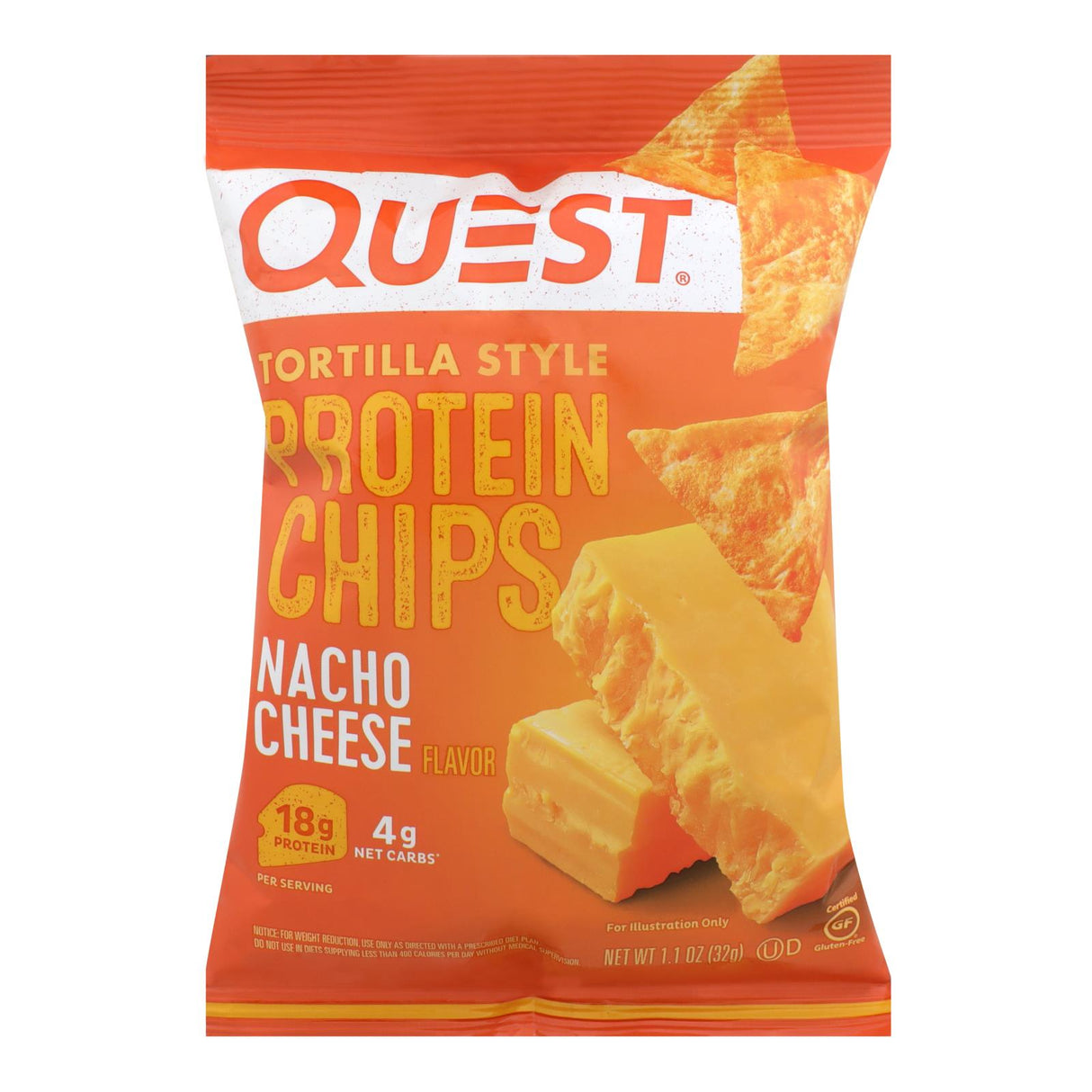 Chips, Protein, Nacho Cheese,8 - 1.1 OUNCE