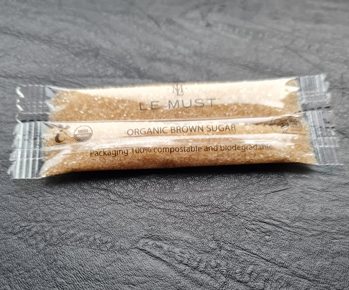 Sugar, Brown, Single-Serve Sticks,1250 - 4 Gram Avg