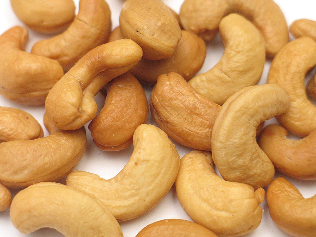 Cashews, Whole, Roasted & Unsalted,6 - 2.2 POUND