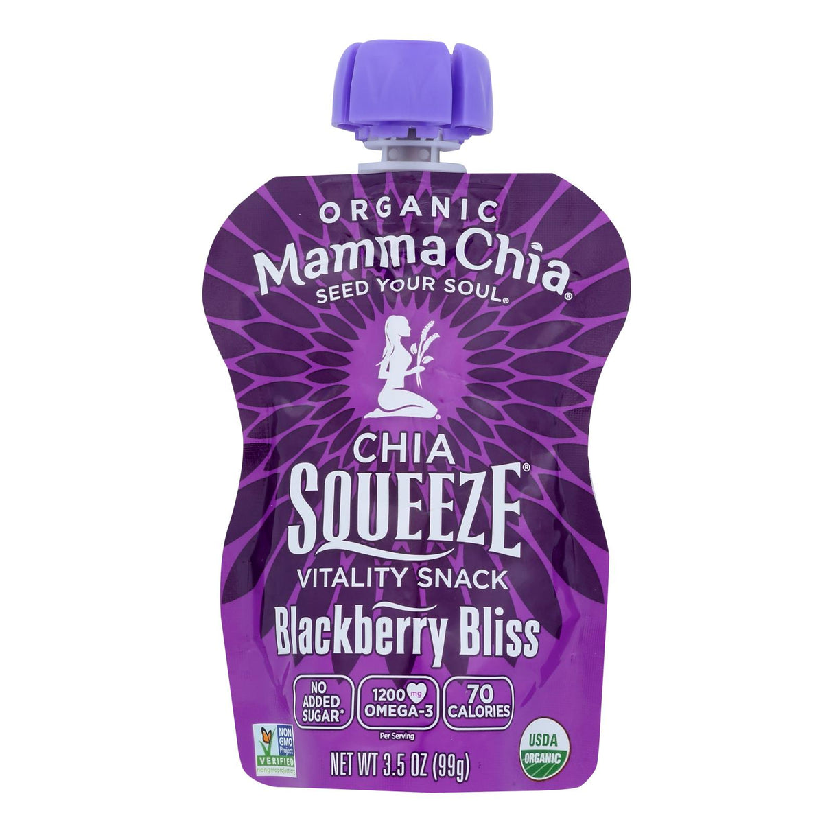 Snacks, Chia, Blackberry Bliss, Squeeze Pouch, 3.5 Ounce,2 - 8 COUNT