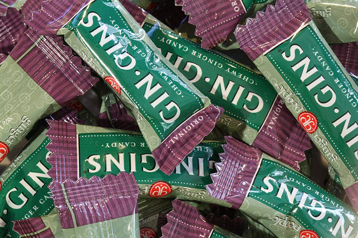 Candy, Ginger Chews, Original, Individually-Wrapped,6 - 2.2 POUND