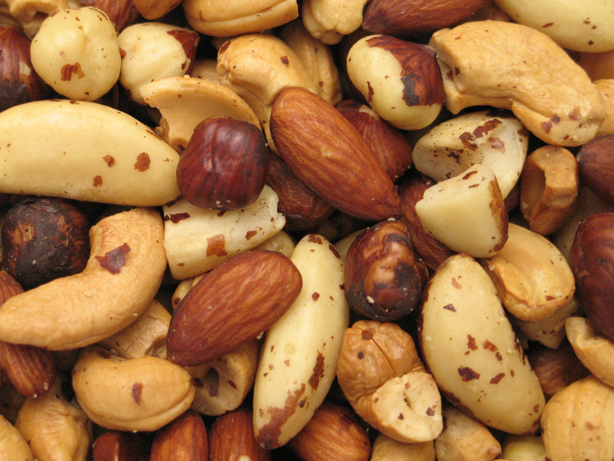 Nuts, Mixed, Unsalted, without Peanuts, Deluxe,6 - 2.2 POUND