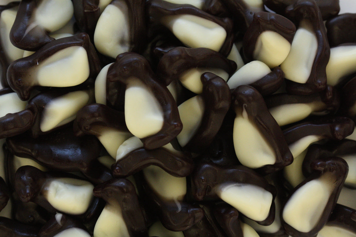 Candy, Gummy Penguin, Peach, With Fruit Juice, Bulk,6 - 2.2 POUND