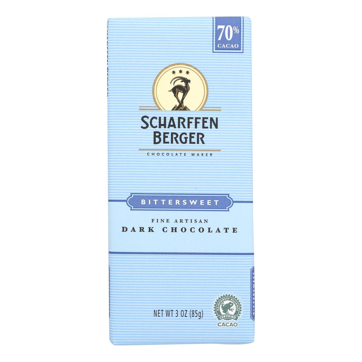 Candy Bars, Dark Chocolate, 70% Cacao,12 - 3 OUNCE