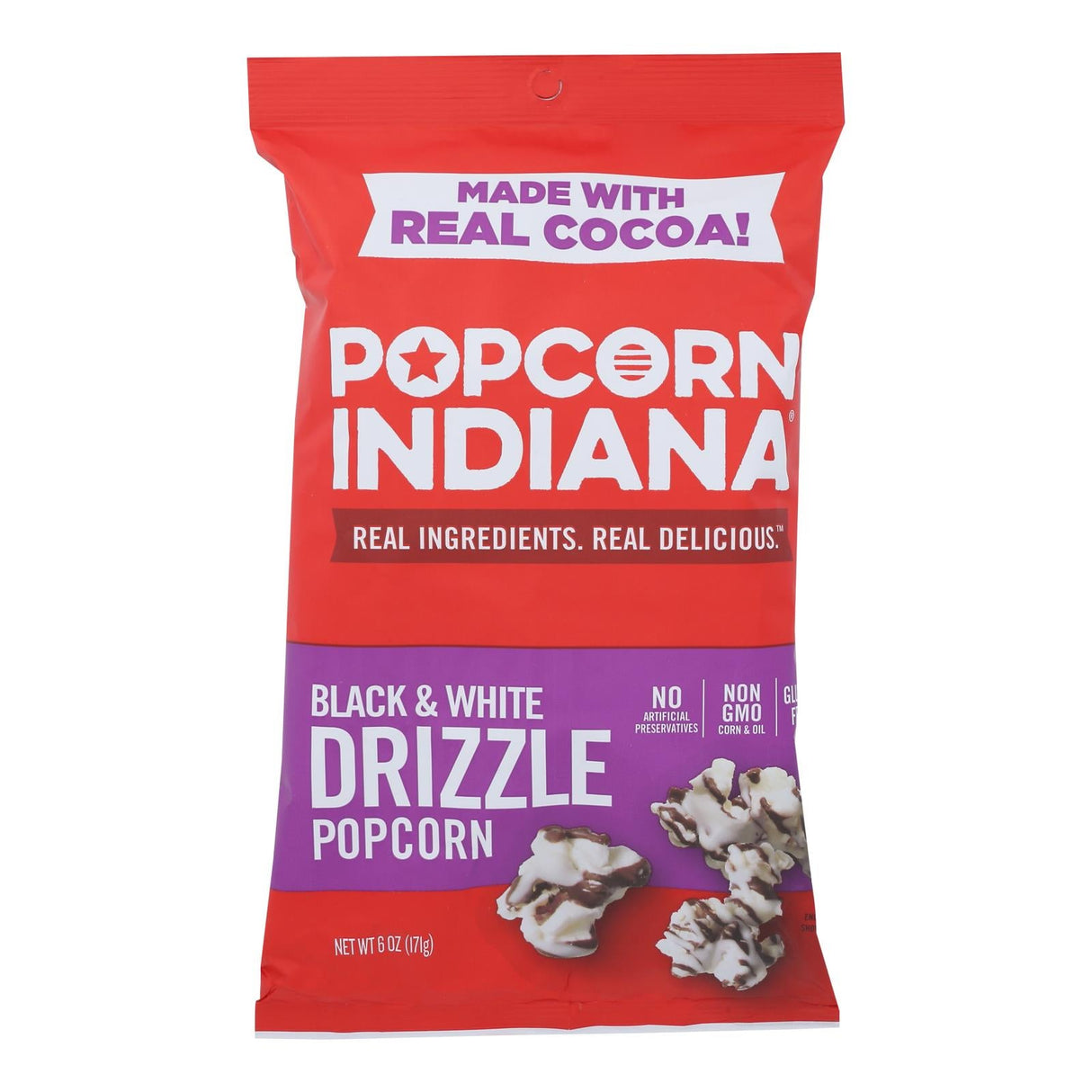 Popcorn, Kettle, Black & White Drizzled,12 - 6 OUNCE