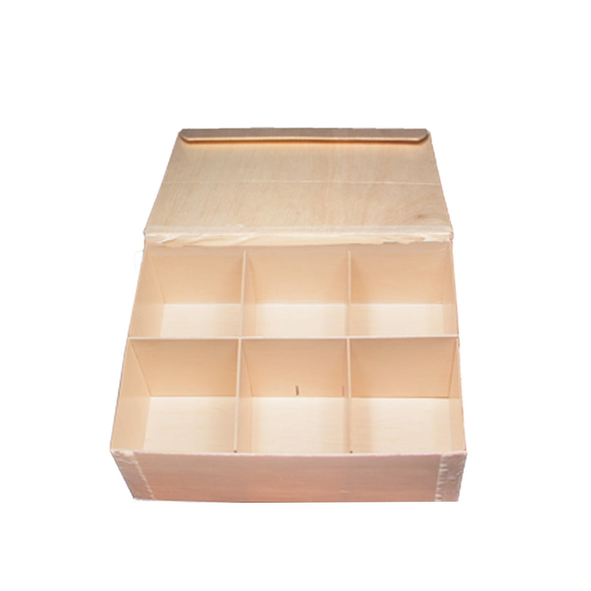 Boxes, Take-Out, Large 8 x 11 x 3 Inch, Wood, with Dividers,2 - 25 COUNT