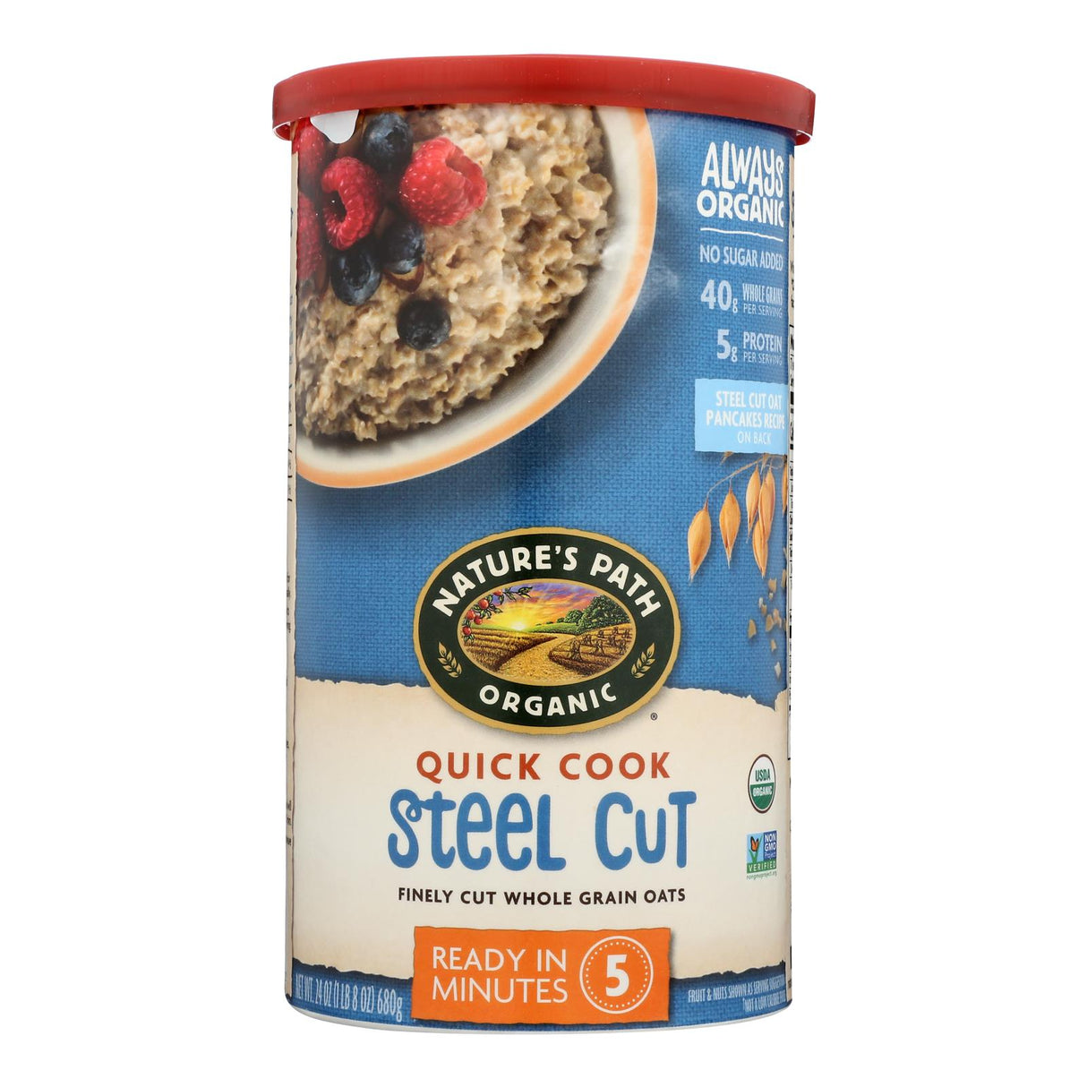 Oats, Steel Cut, Quick,6 - 24 OUNCE