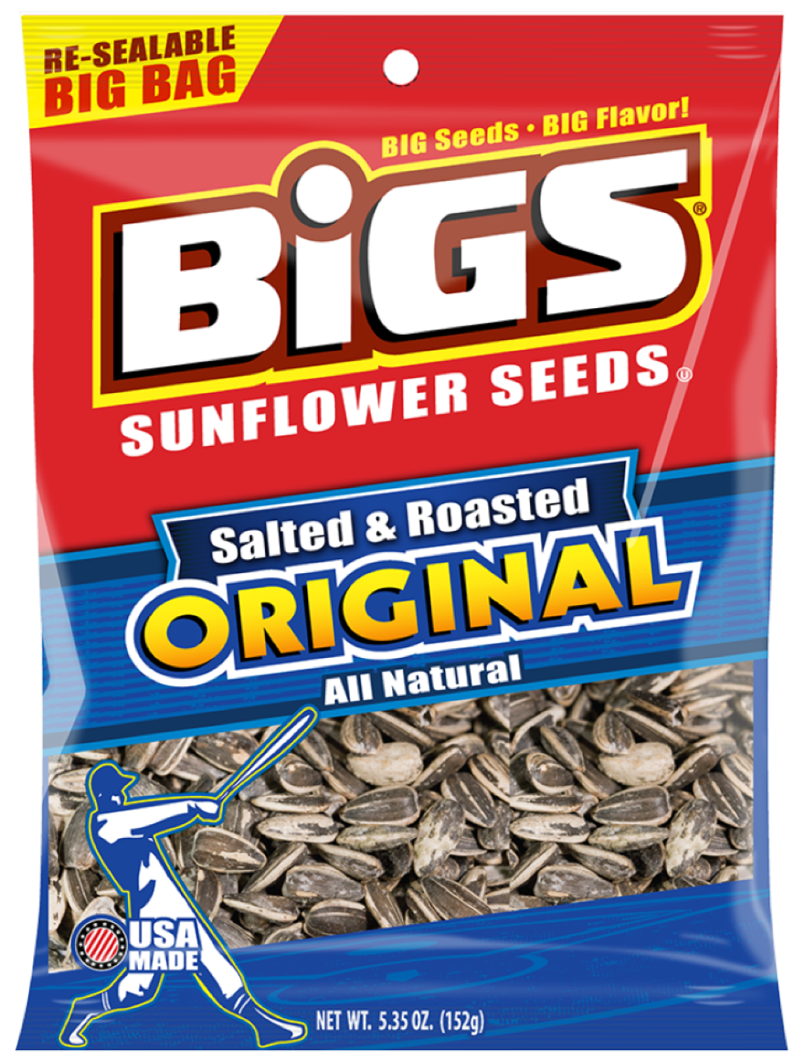 Seeds, Sunflower, Salted & Roasted, Resealable Bag, 5.35 Ounce,12 - 1 COUNT