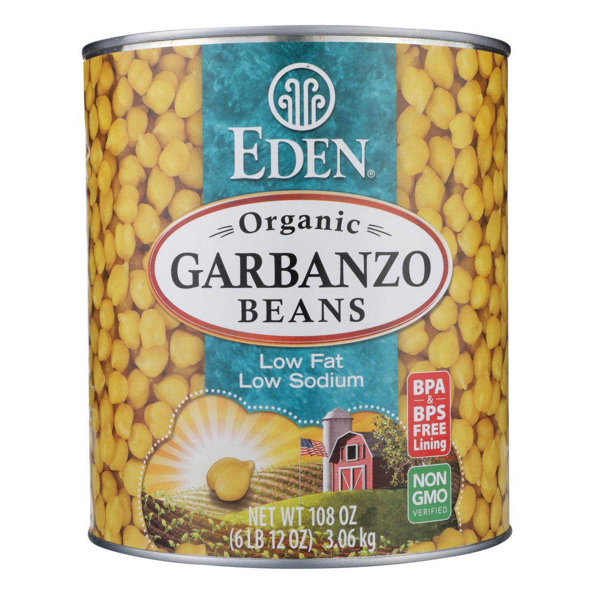 Beans, Garbanzo, Low Sodium,6 - 108 OUNCE