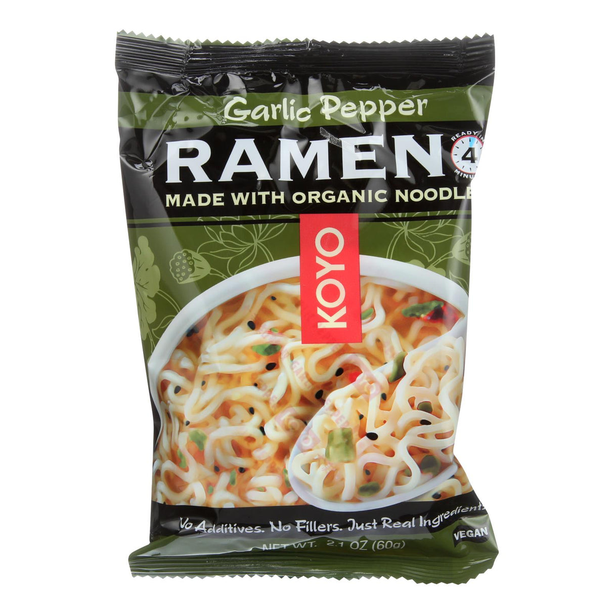 Noodles, Ramen, Garlic Pepper,12 - 2.1 OUNCE