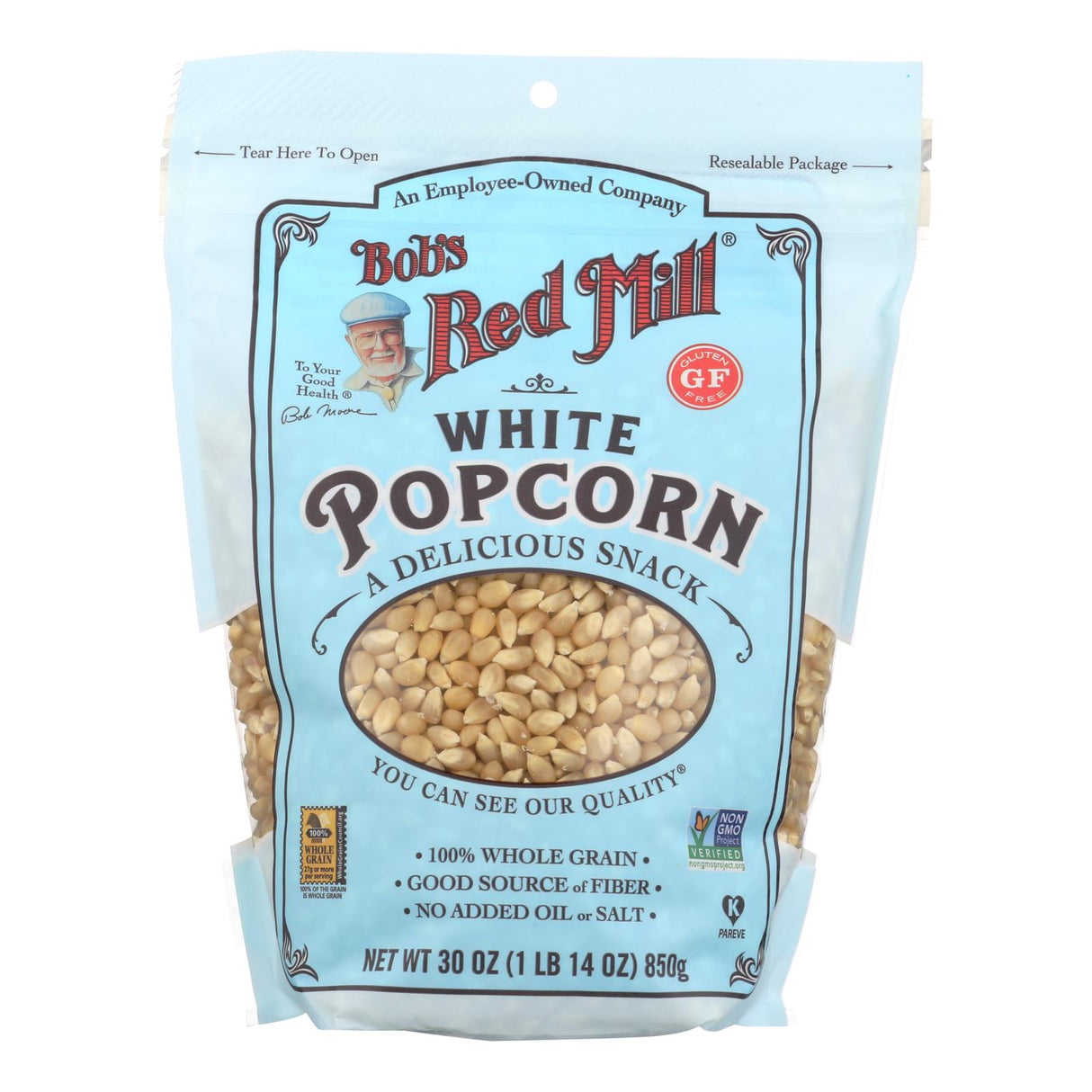 Popcorn, White,4 - 30 OUNCE