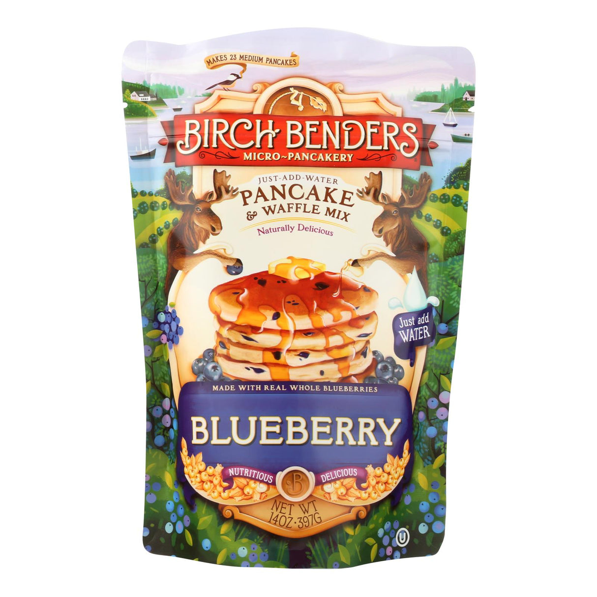 Mix, Pancake & Waffle, Blueberry,6 - 14 OUNCE