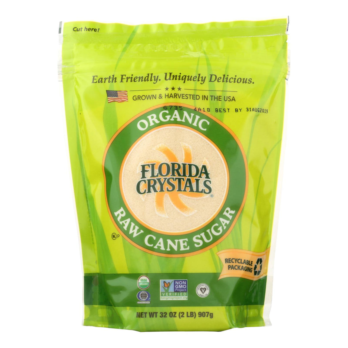 Sugar, Raw Cane, Pouch,6 - 2 POUND