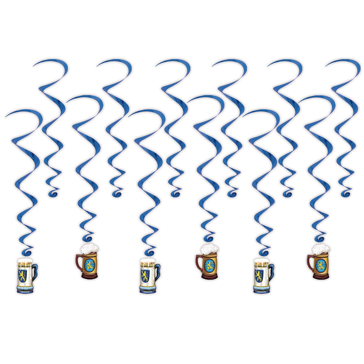 Decorations, Whirl, Oktoberfest, Assorted Size, Metallic,1 - 6 COUNT