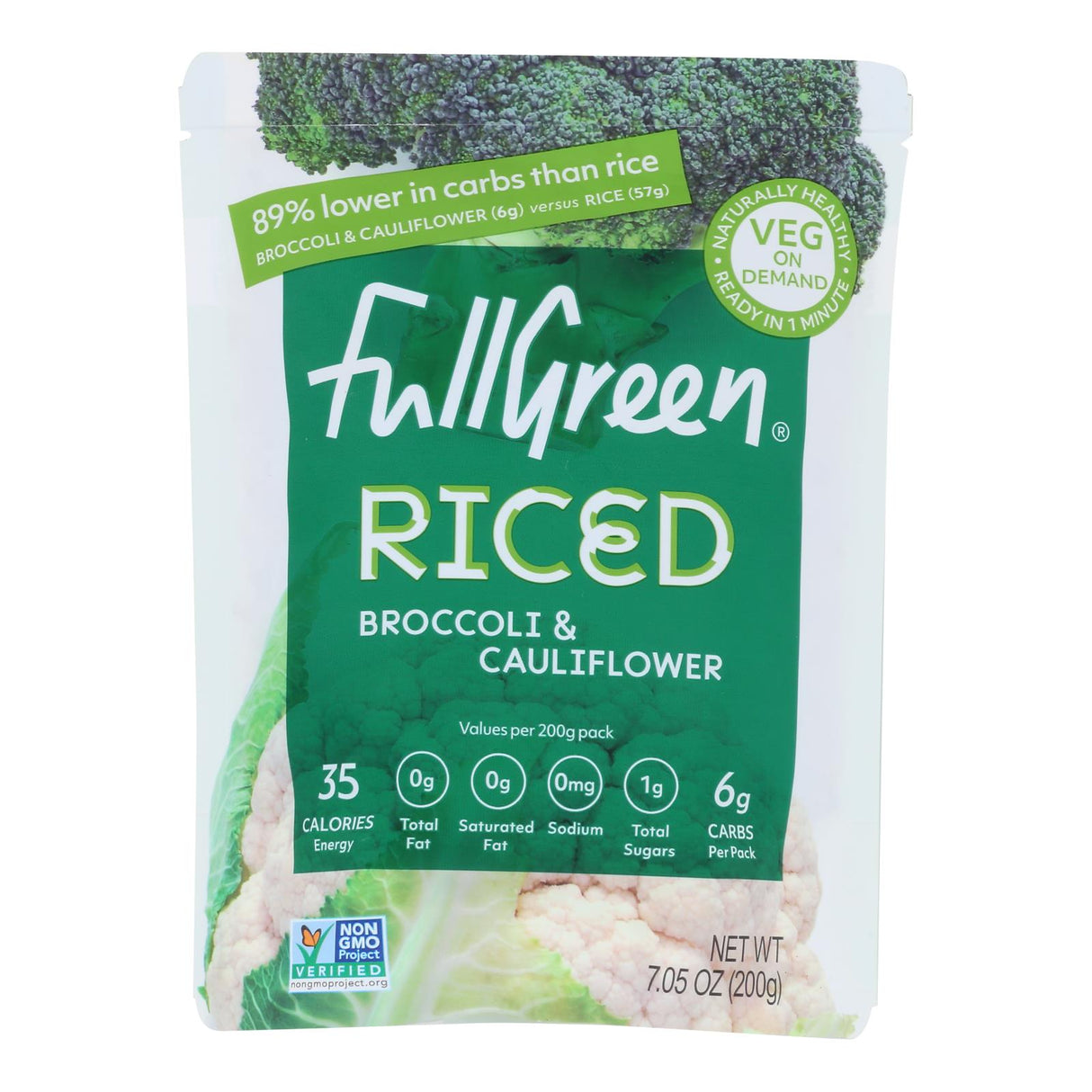 Vegetable Blend, Riced, Broccoli & Cauliflower,6 - 7.05 OUNCE