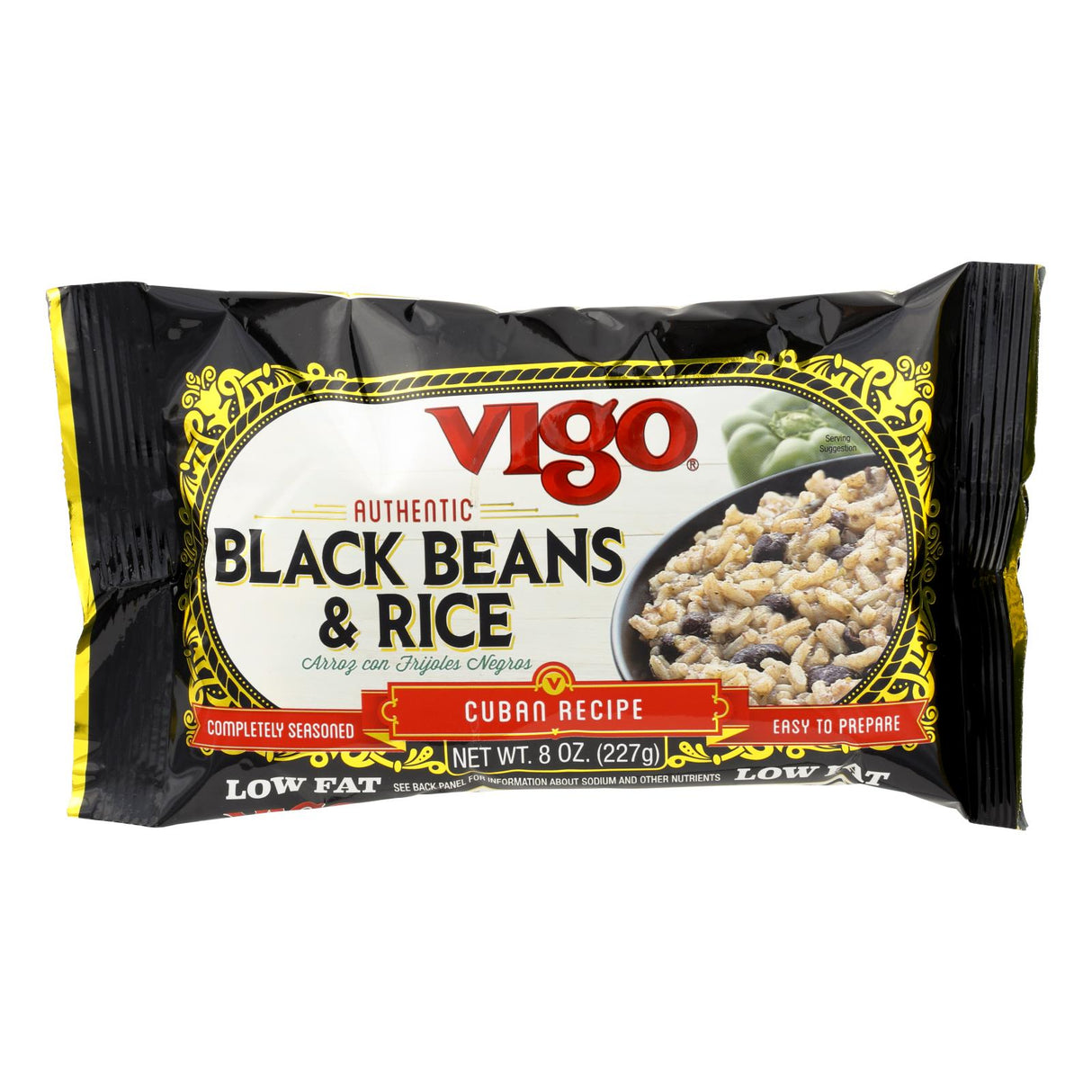 Rice, Cuban, with Black Beans,12 - 8 OUNCE