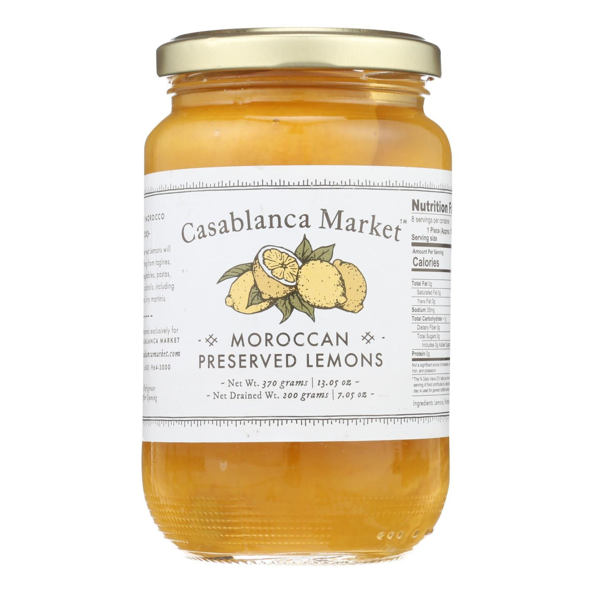 Lemons, Preserved, Moroccan,6 - 13.05 OUNCE