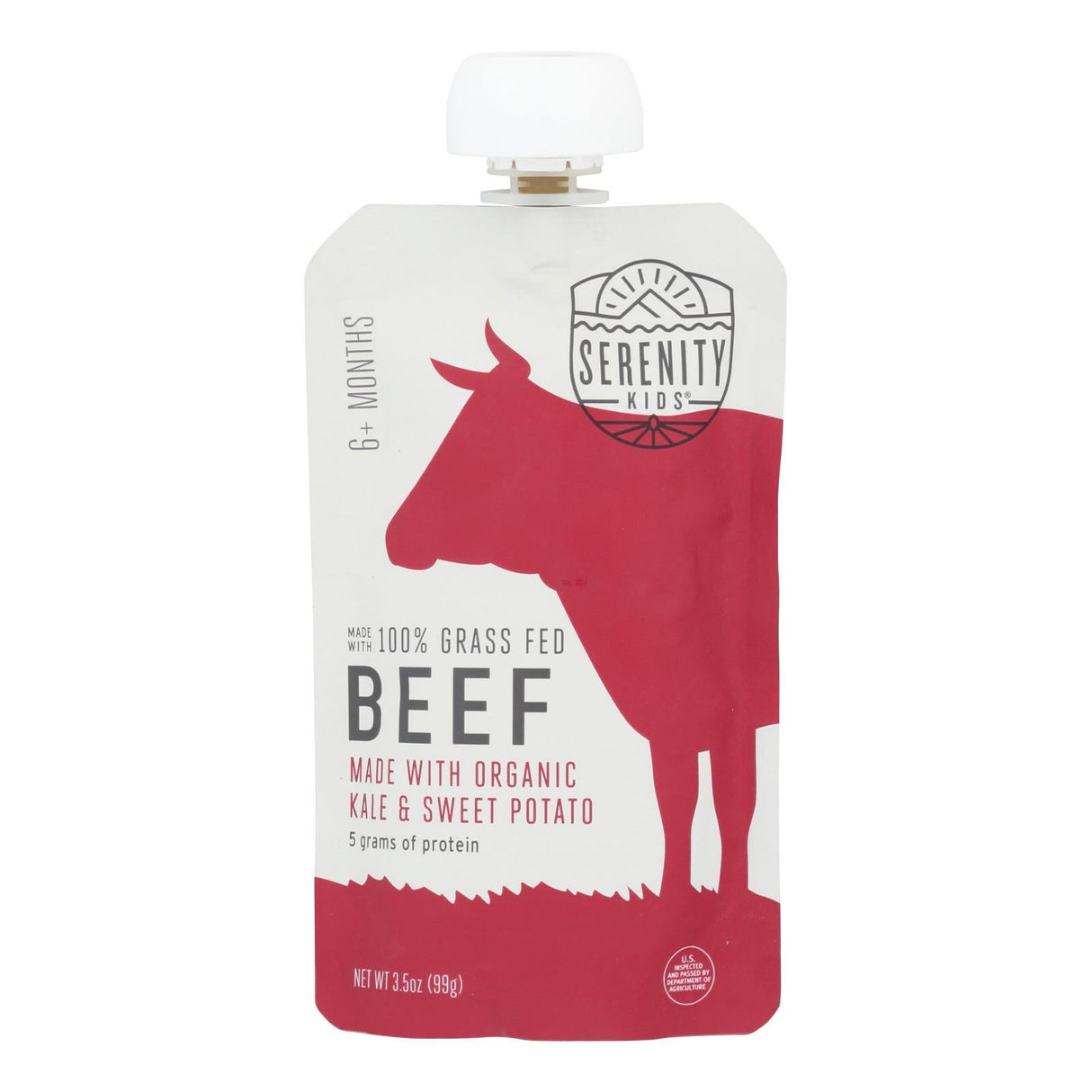 Baby Food, Beef, with Kale & Sweet Potato, 6+ Months,6 - 3.5 OUNCE
