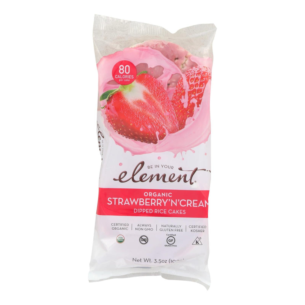 Rice Cakes, Strawberry & Cream, Dipped, Ready-to-Eat,6 - 3.5 OUNCE