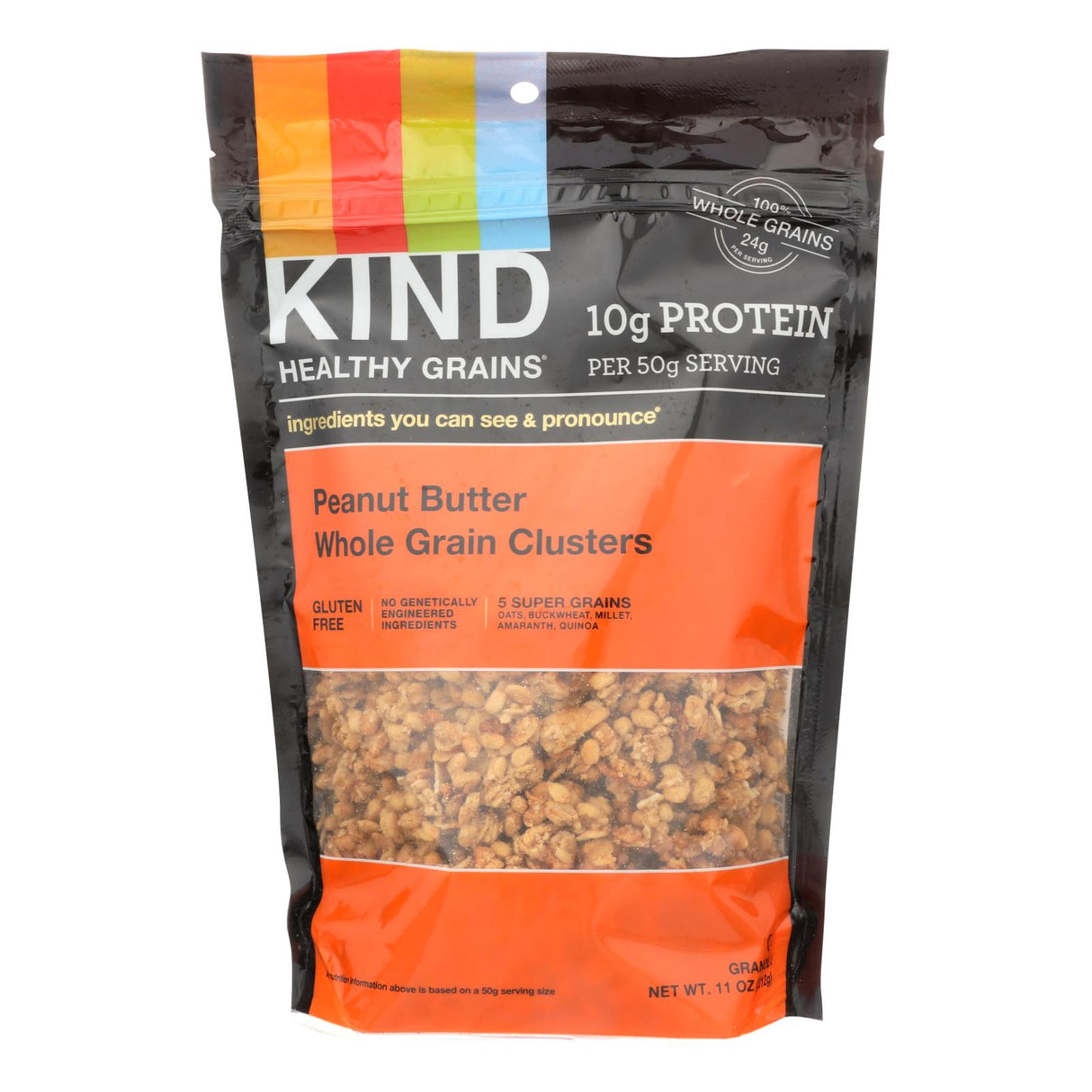 Granola, Whole Grain Clusters, Peanut Butter,6 - 11 OUNCE