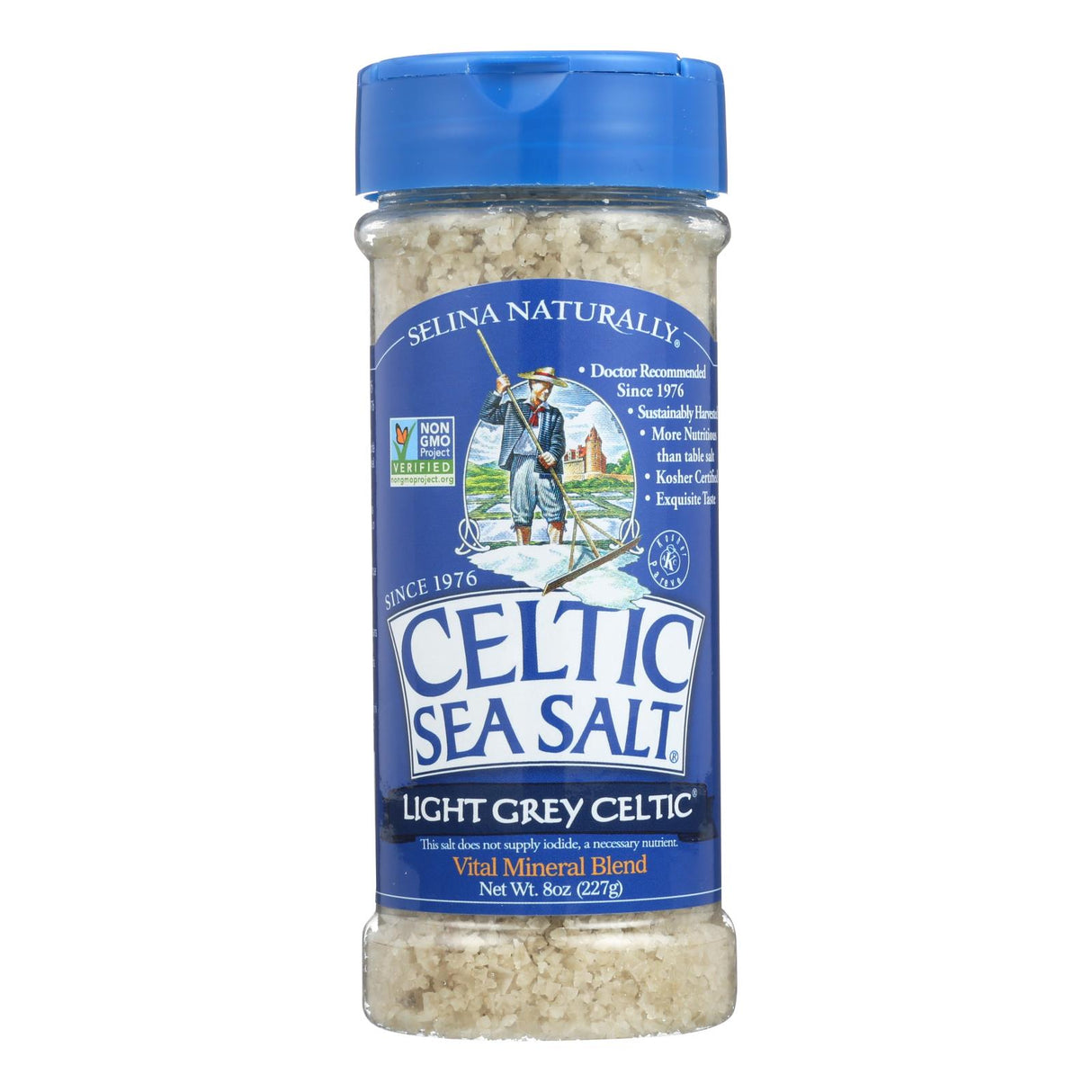 Salt, Sea, Light Grey, Coarse, Shaker,6 - 8 OUNCE