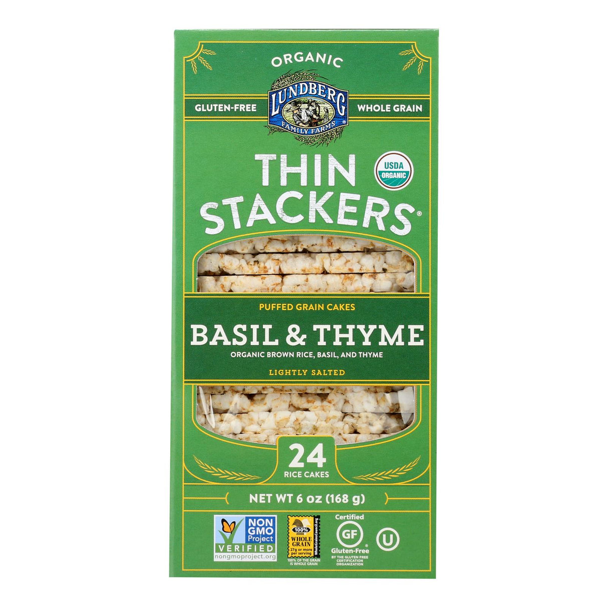 Rice Cakes, Basil & Thyme,6 - 6 OUNCE