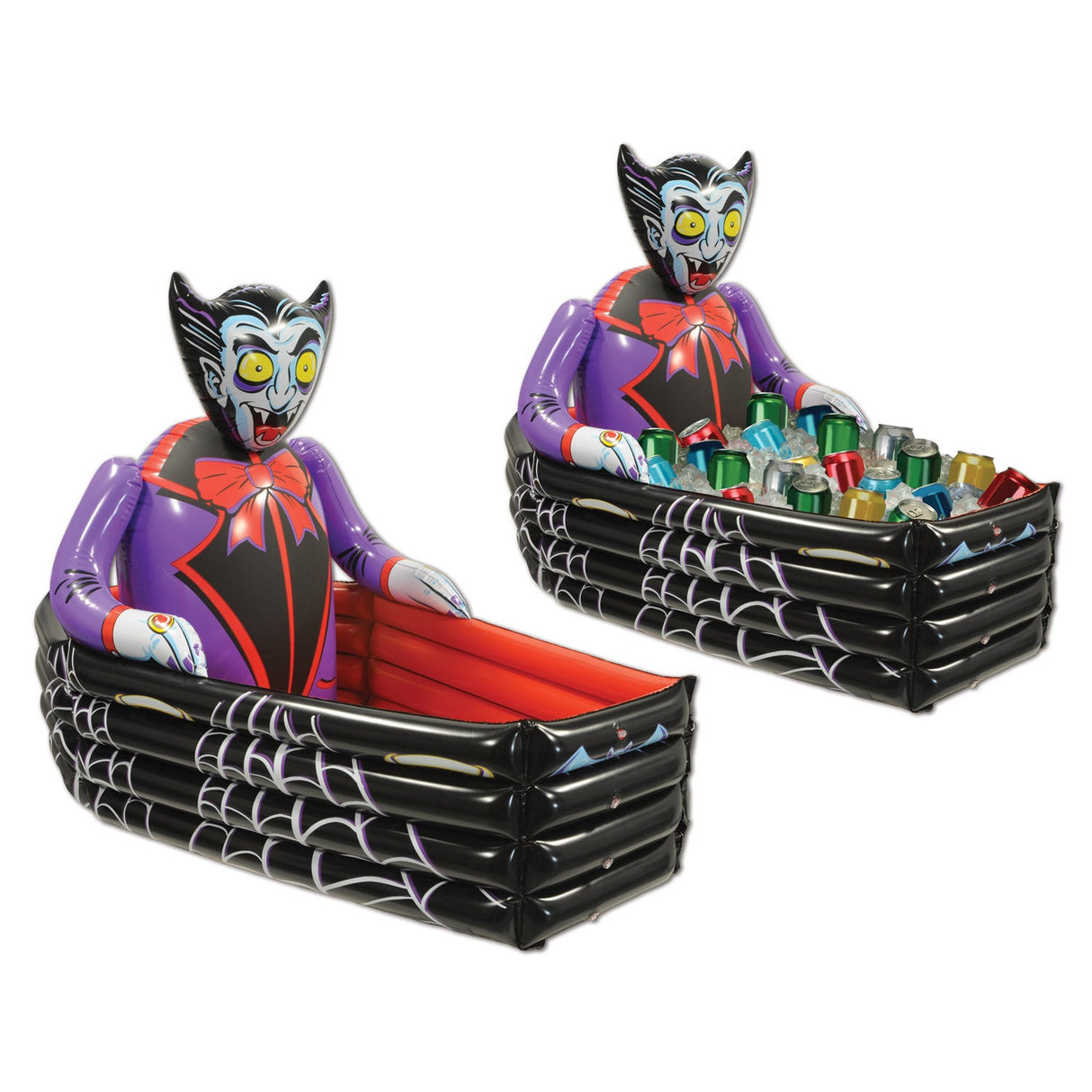 Cooler, Inflatable Vampire & Coffin, Halloween, 42 x 30 Inch, Holds 48 12-Ounce Cans,1 - 1 EACH