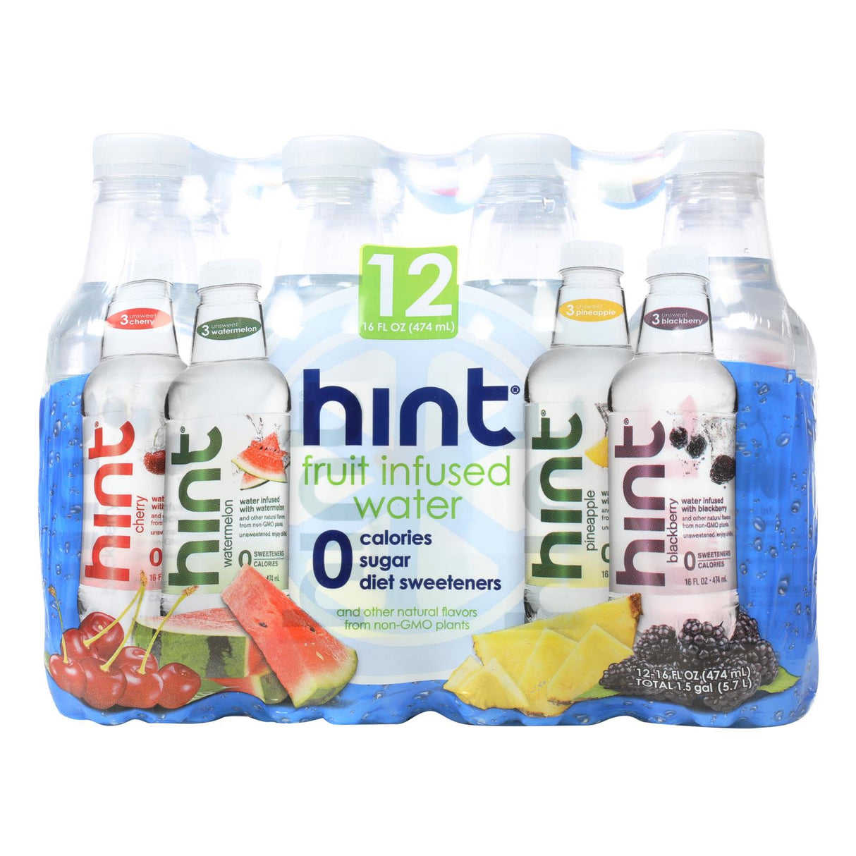 Water, Fruit Assortment, No Calorie,12 - 16 FLUID