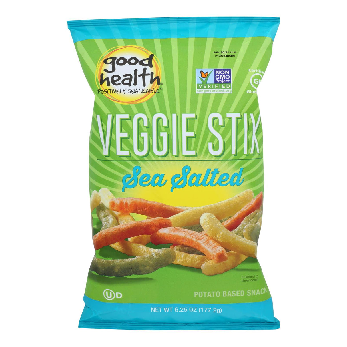 Snacks, Veggie Stix, Sea Salt,10 - 6.25 OUNCE