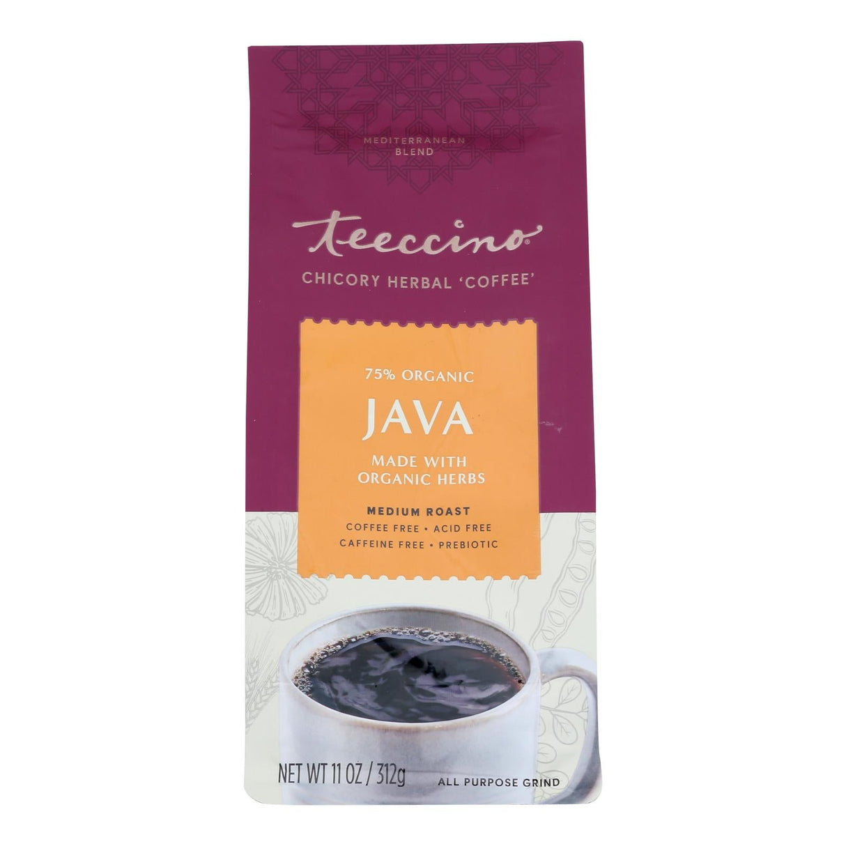 Coffee, Ground, Java, Medium Roast, Decaffeinated,6 - 11 OUNCE