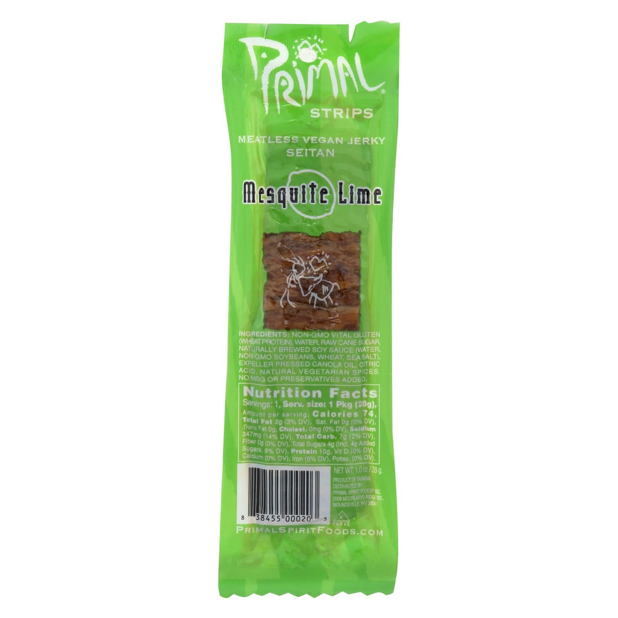 Seitan Jerky, Mesquite Lime, Single-Serve, Individually-Wrapped,24 - 1 OUNCE