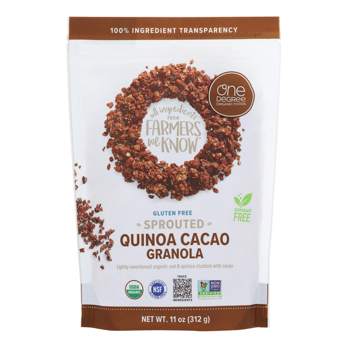Granola, Sprouted, Quinoa Cacao,6 - 11 OUNCE