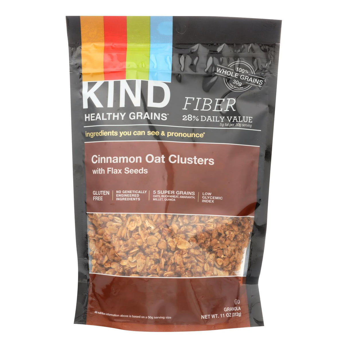 Granola, Oat Clusters, Cinnamon, with Flax Seeds,6 - 11 OUNCE