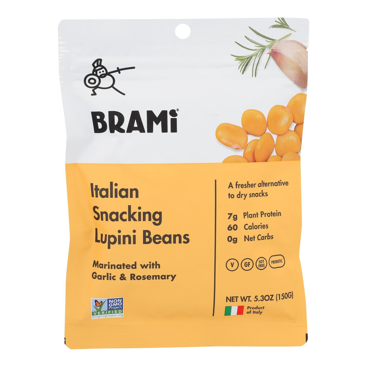 Snacks, Lupini, Garlic & Herb,8 - 5.3 OUNCE