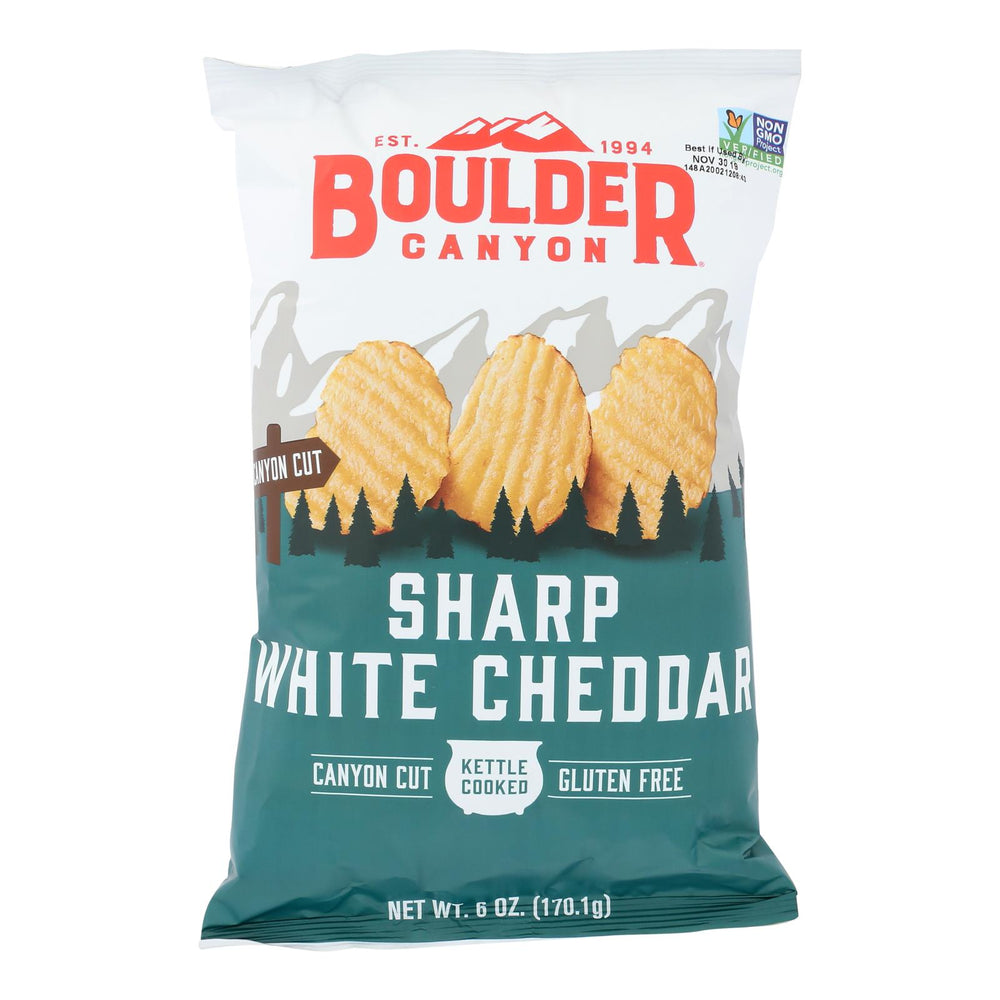 Chips, Potato, Kettle, White Cheddar,12 - 6 OUNCE